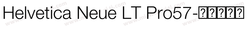 Helvetica Neue LT Pro57字体转换